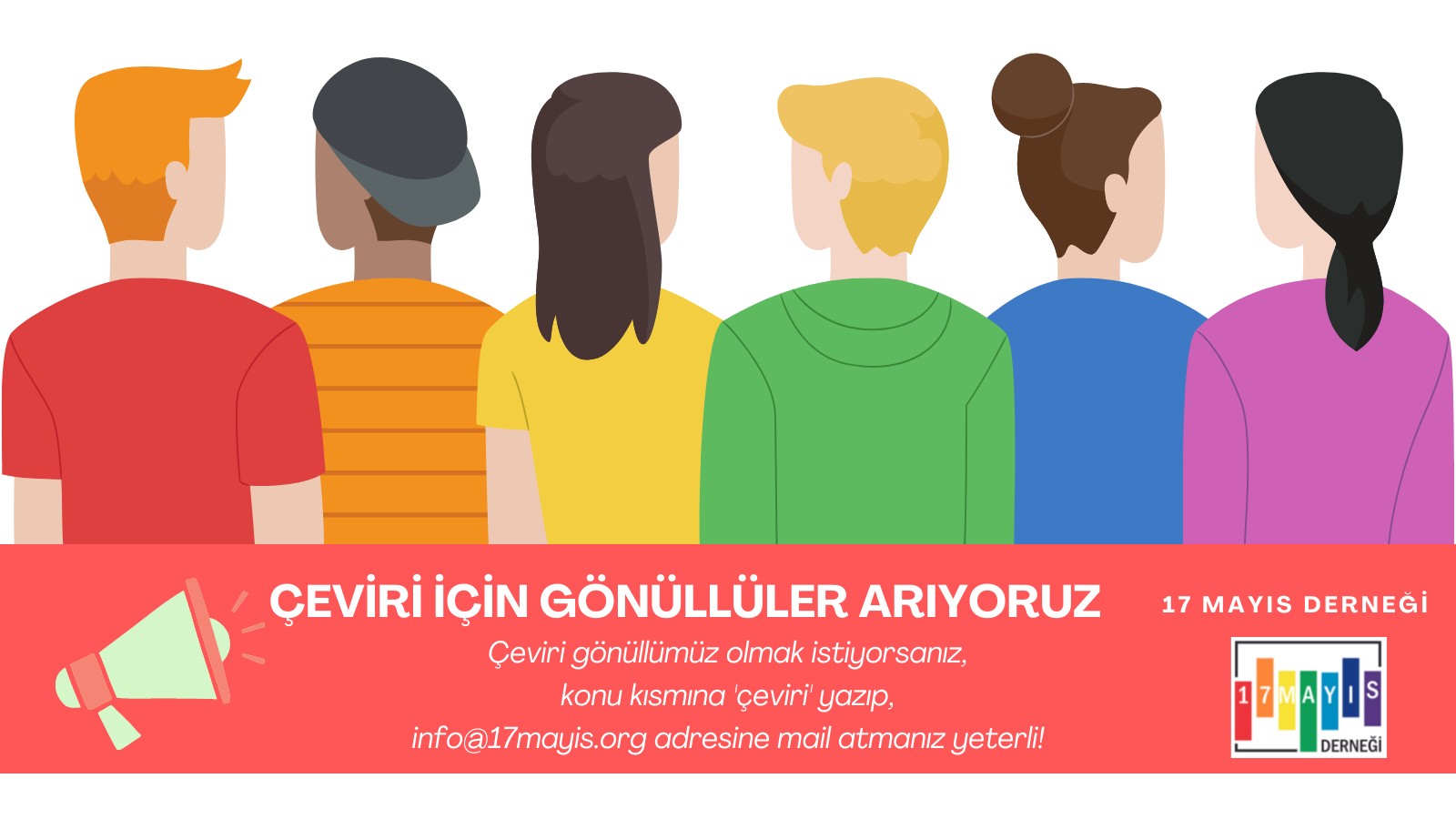 17 Mayıs Derneği çeviri gönüllüleri arıyor | Kaos GL - LGBTİ+ Haber Portalı Haber