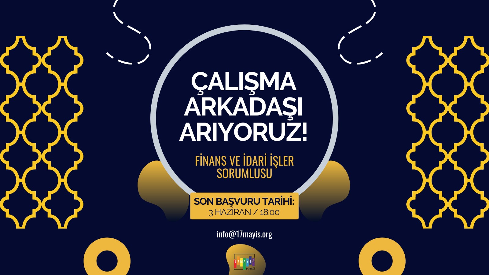 17 Mayıs Derneği’nden iş ilanı: Finans ve İdari İşler Sorumlusu Kaos GL - LGBTİ+ Haber Portalı