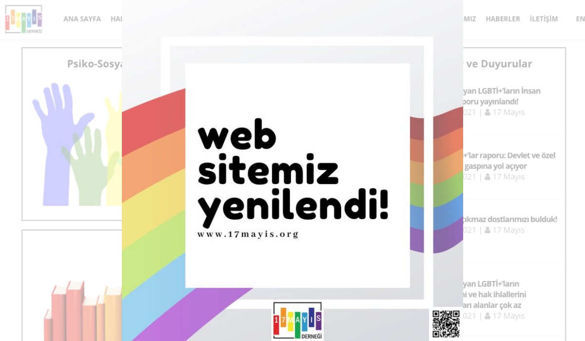 17 Mayıs Derneği’nin sitesi yenilendi | Kaos GL - LGBTİ+ Haber Portalı Haber