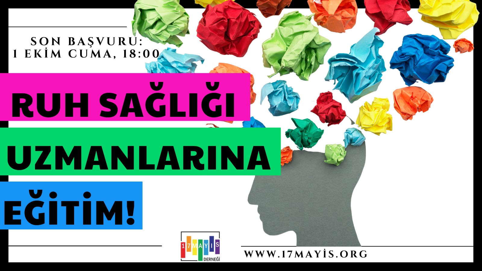17 Mayıs’tan ruh sağlığı uzmanlarına temel eğitim Kaos GL - LGBTİ+ Haber Portalı
