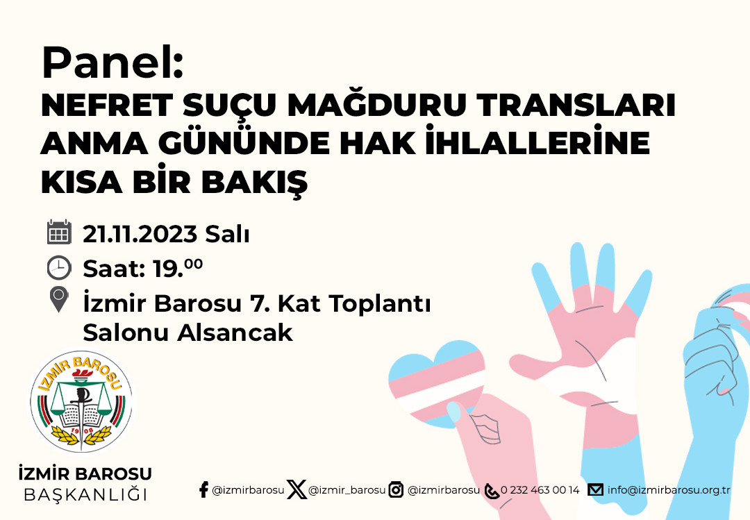 “20 Kasım’da Hak İhllallerine Kısa Bir Bakış” paneli yarın Kaos GL - LGBTİ+ Haber Portalı