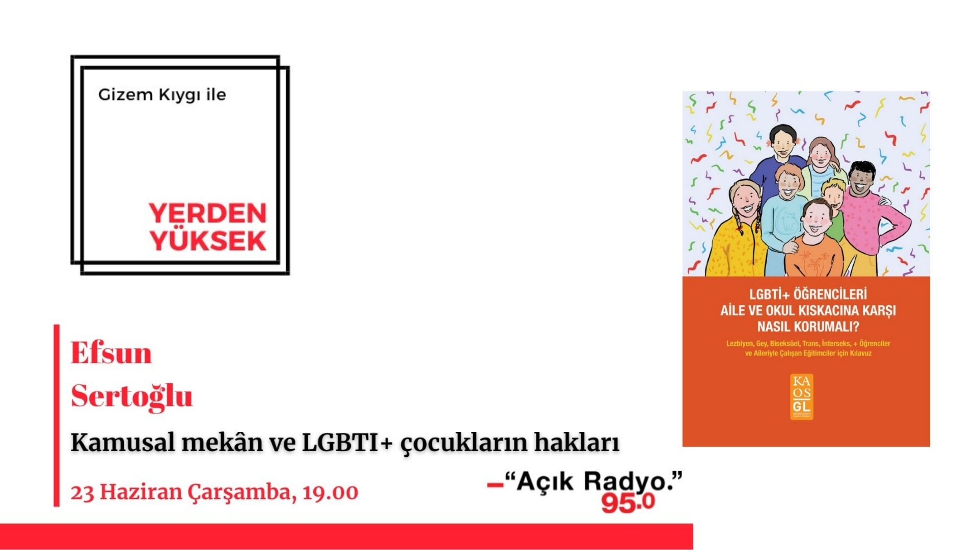 "LGBTİ+ öğrencileri aile ve okul kıskacına karşı nasıl korumalı?" kılavuzu Açık Radyo’da konuşulacak | Kaos GL - LGBTİ+ Haber Portalı Haber