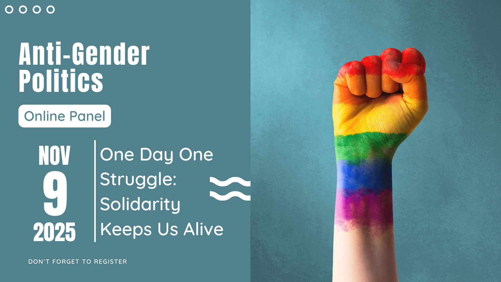 "One Day One Struggle": Online panel to tackle anti-gender movements Kaos GL - News Portal for LGBTI+