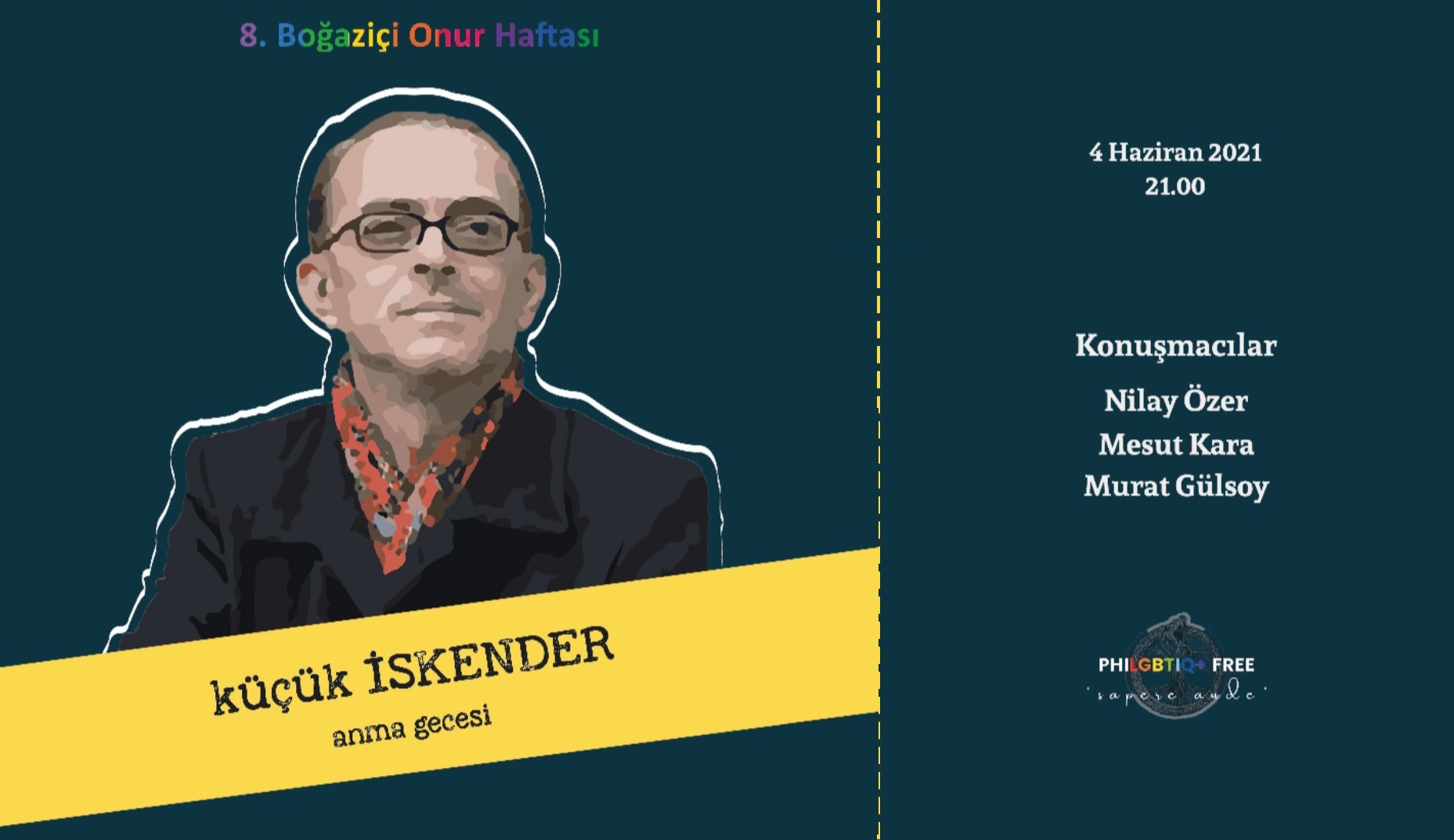 8. Boğaziçi LGBTİ+ Onur Haftası’nda küçük İskender Anma Gecesi | Kaos GL - LGBTİ+ Haber Portalı Haber