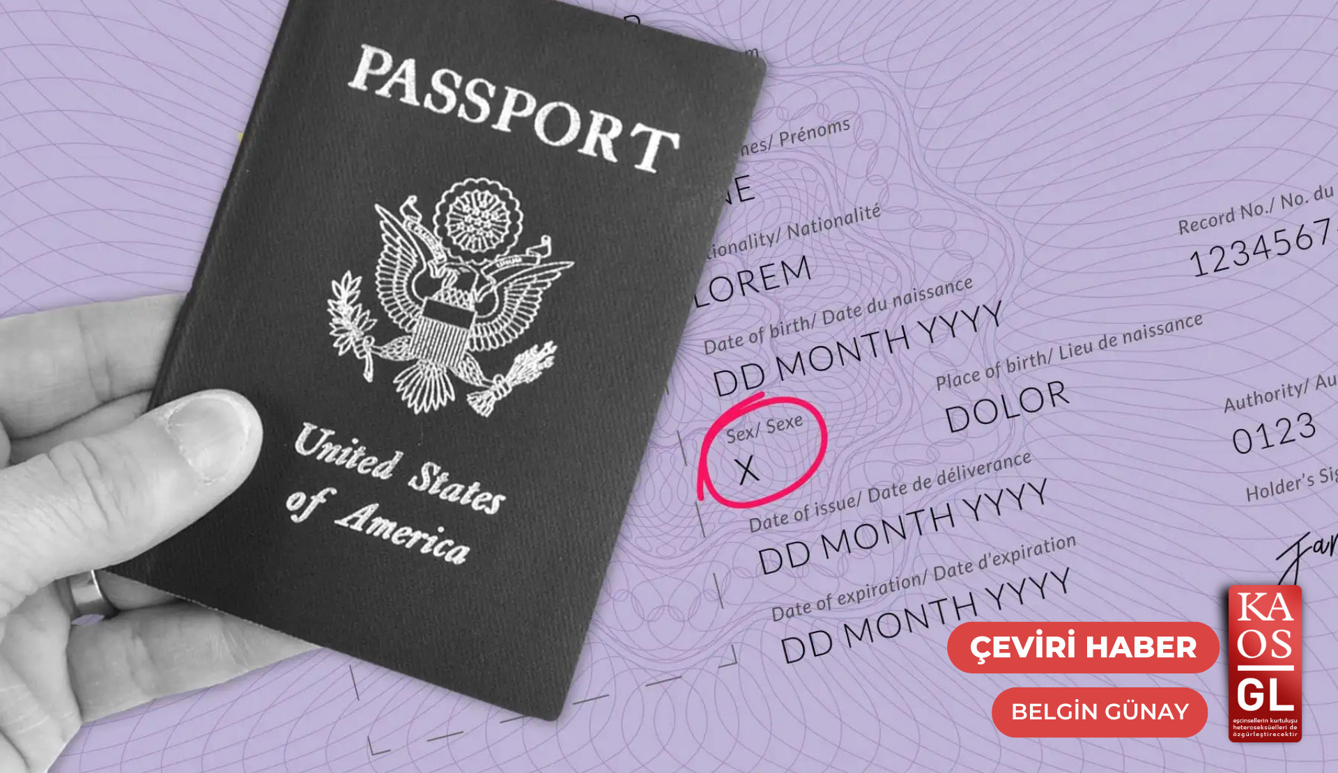 ABD’de interseks aktivistin mücadelesiyle gelen “X” pasaportlar kaldırılıyor | Kaos GL - LGBTİ+ Haber Portalı Haber