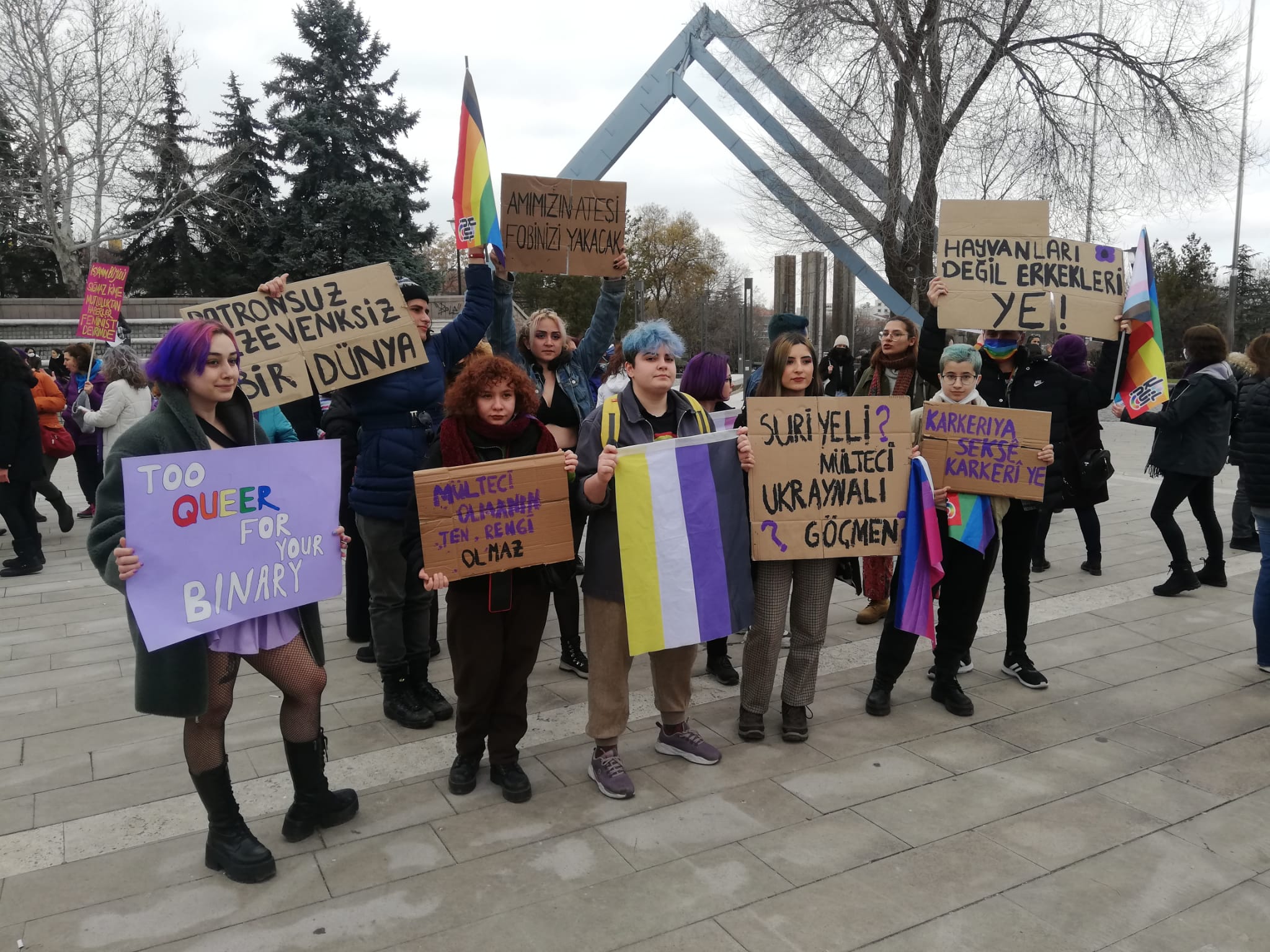 Ankara’da 8 Mart mitingi: Dünyayı yerinden oynatacağız! | Kaos GL - LGBTİ+ Haber Portalı Haber