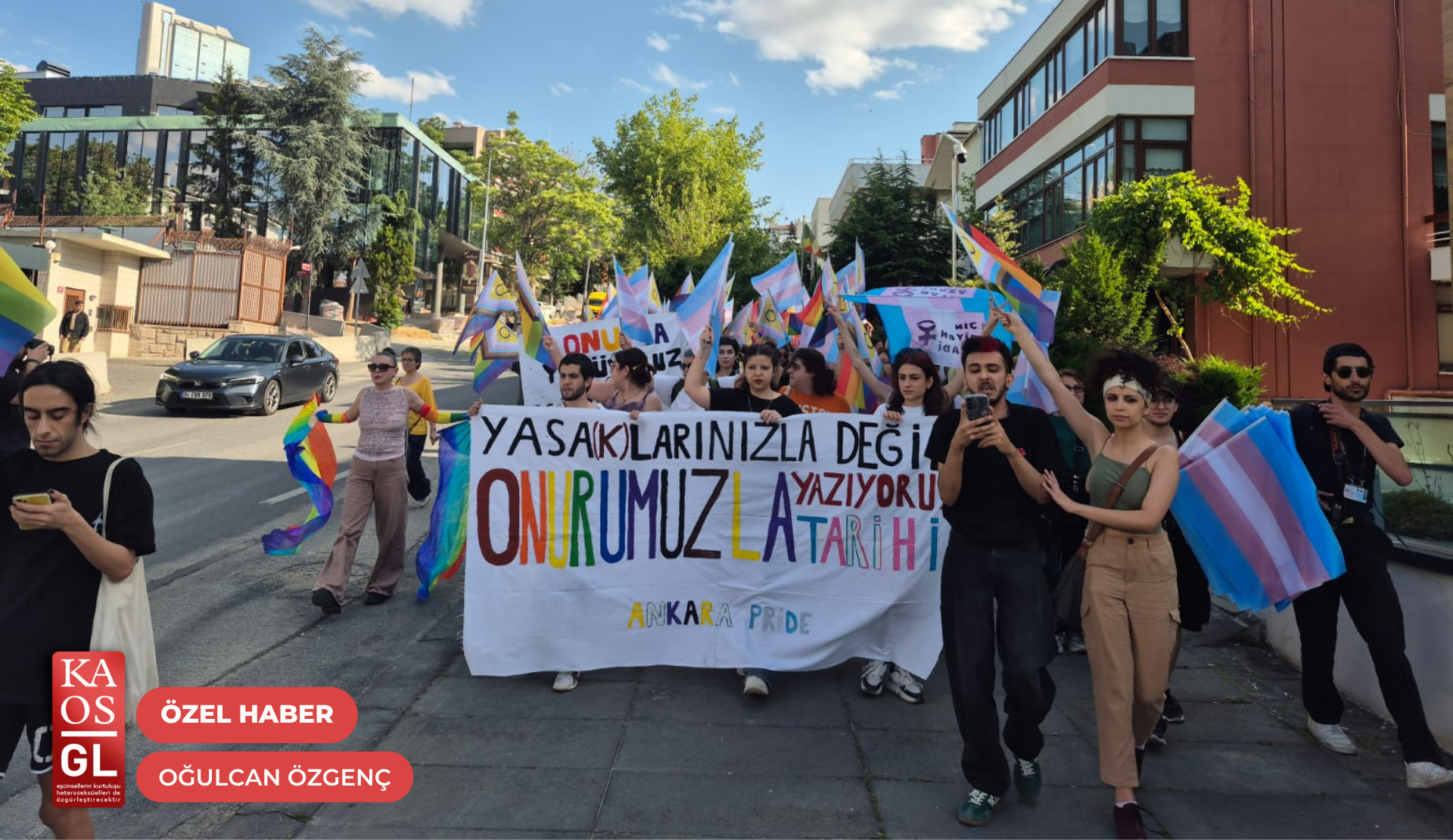 Ankara Onur Yürüyüşü yaşandı: “Yasaklarınızla değil, onurumuzla yazıyoruz tarihi” | Kaos GL - LGBTİ+ Haber Portalı Haber
