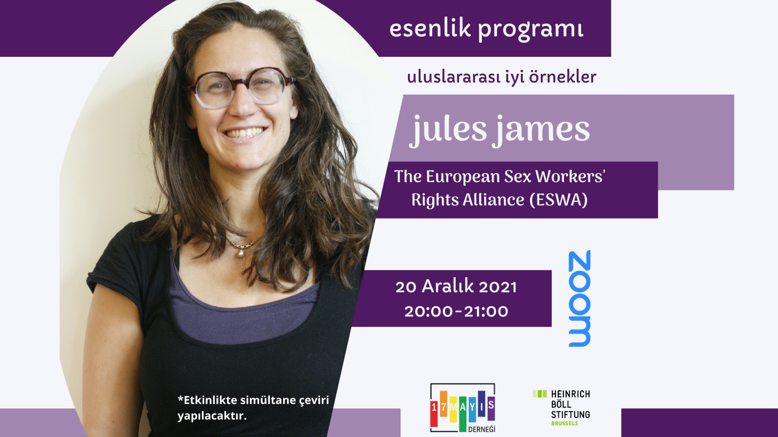 Avrupa Seks İşçileri Hakları İttifakı’ndan Jules James 17 Mayıs’a konuk oluyor Kaos GL - LGBTİ+ Haber Portalı