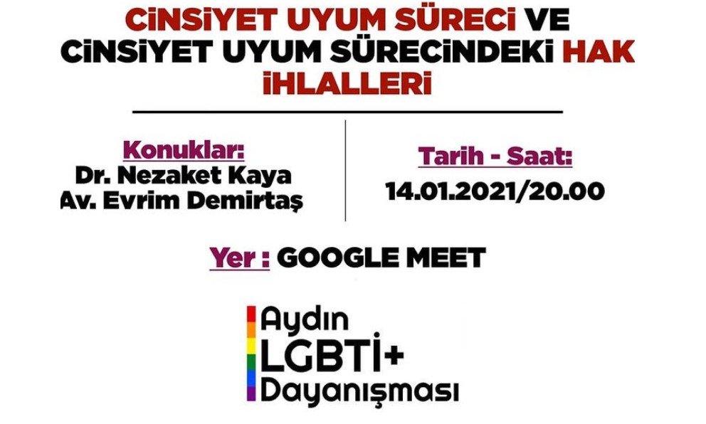 Aydın LGBTİ+ Dayanışması’ndan cinsiyet uyum süreci ve hak ihlalleri etkinliği | Kaos GL - LGBTİ+ Haber Portalı Haber