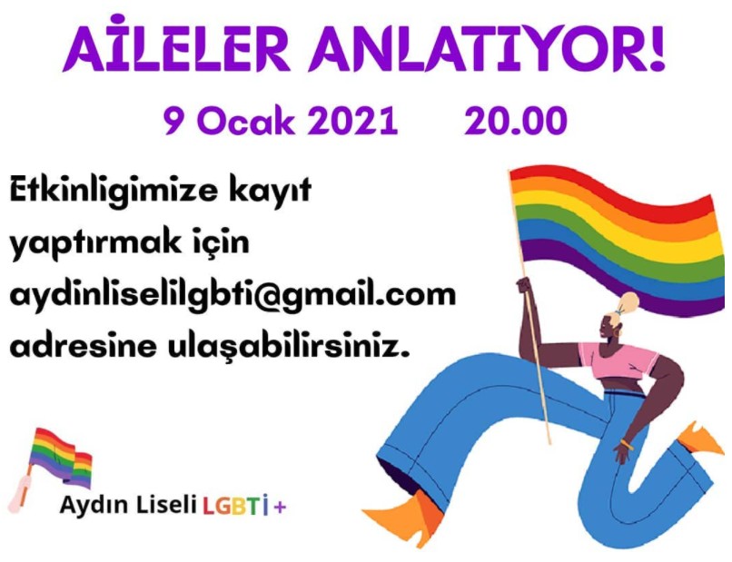 Aydın Liseli LGBTİ+’dan “Aileler Anlatıyor” etkinliğine davet ediyor Kaos GL - LGBTİ+ Haber Portalı