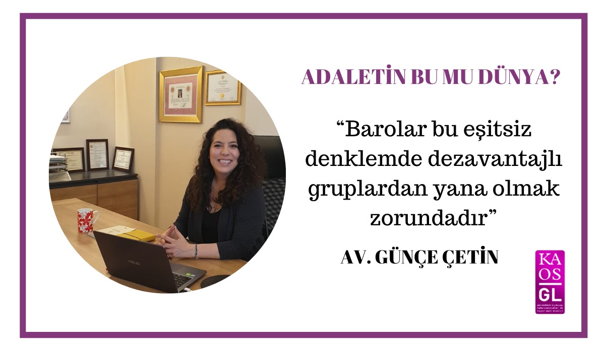 “Barolar bu eşitsiz denklemde dezavantajlı gruplardan yana olmak zorundadır” | Kaos GL - LGBTİ+ Haber Portalı Haber