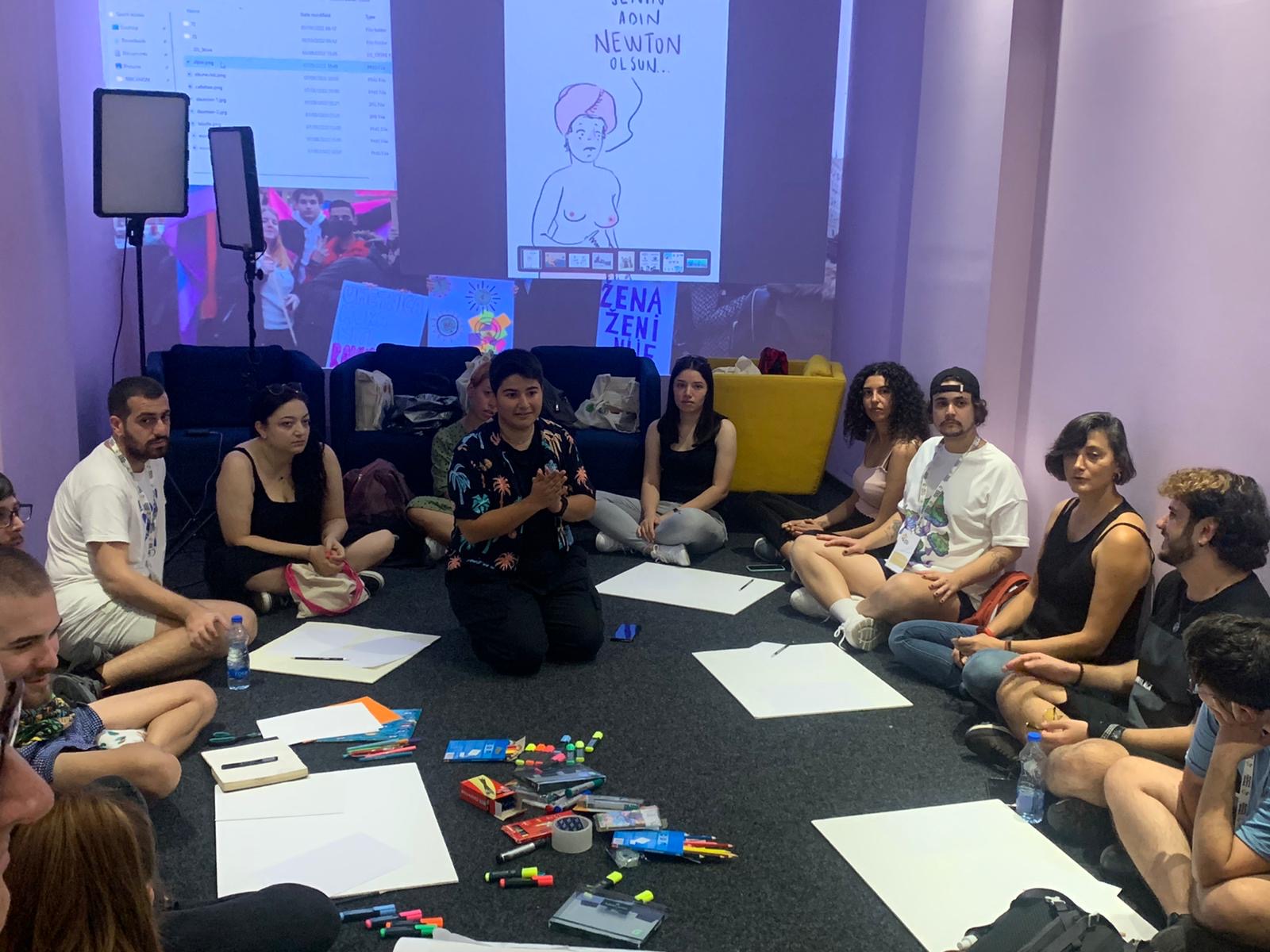 Queer Cartoon Workshop was conducted in Belgrade | Kaos GL - News Portal for LGBTI+ News