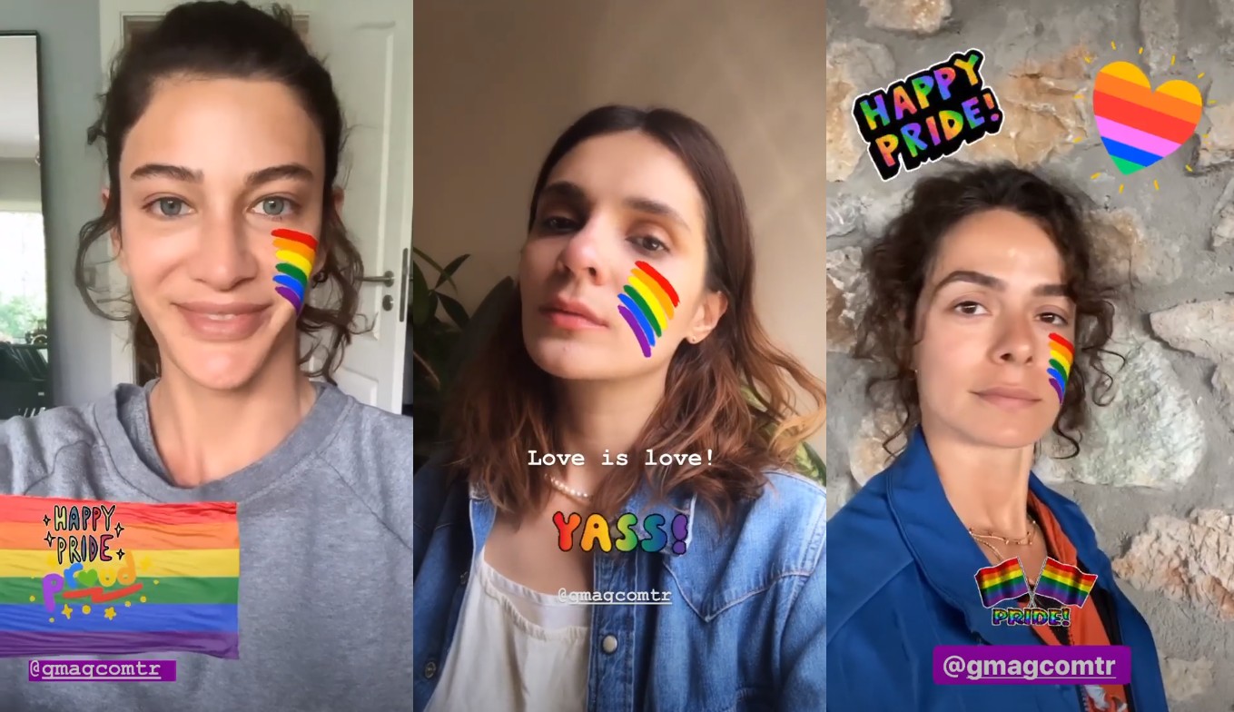 Berrak Tüzünataç, Özge Özpirinççi ve Meriç Aral’dan Onur Ayı kutlaması | Kaos GL - LGBTİ+ Haber Portalı Haber