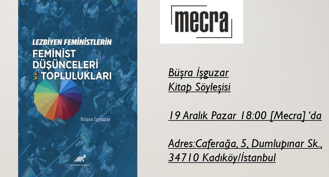 Büşra İşgüzar, Kadıköy Mecra’da okurlarıyla buluşuyor | Kaos GL - LGBTİ+ Haber Portalı Haber