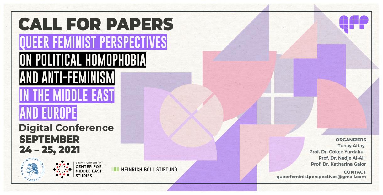 Ortadoğu ve Avrupa’da Siyasi Homofobi ve Anti Feminizme Dair Queer Feminist Perspektifler Konferansı’na çağrı Kaos GL - LGBTİ+ Haber Portalı