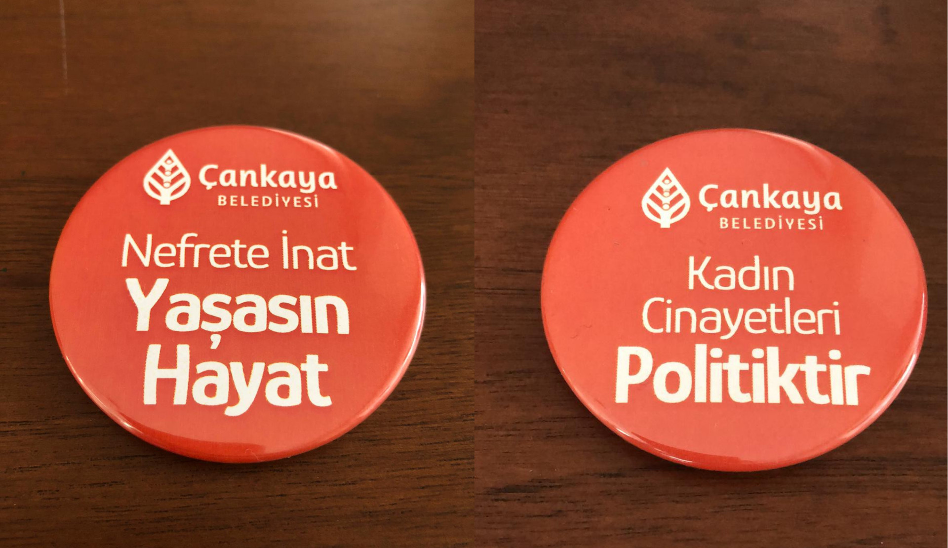 Çankaya Belediyesi’nden 25 Kasım rozetleri: Nefrete inat yaşasın hayat! | Kaos GL - LGBTİ+ Haber Portalı Haber