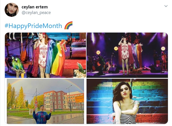 Ceylan Ertem’den Onur Ayı kutlaması | Kaos GL - LGBTİ+ Haber Portalı Haber