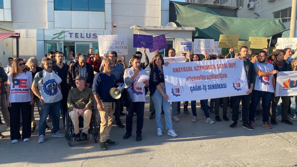 Colours of Resistance participated in Telus workers' press statement | Kaos GL - News Portal for LGBTI+ News