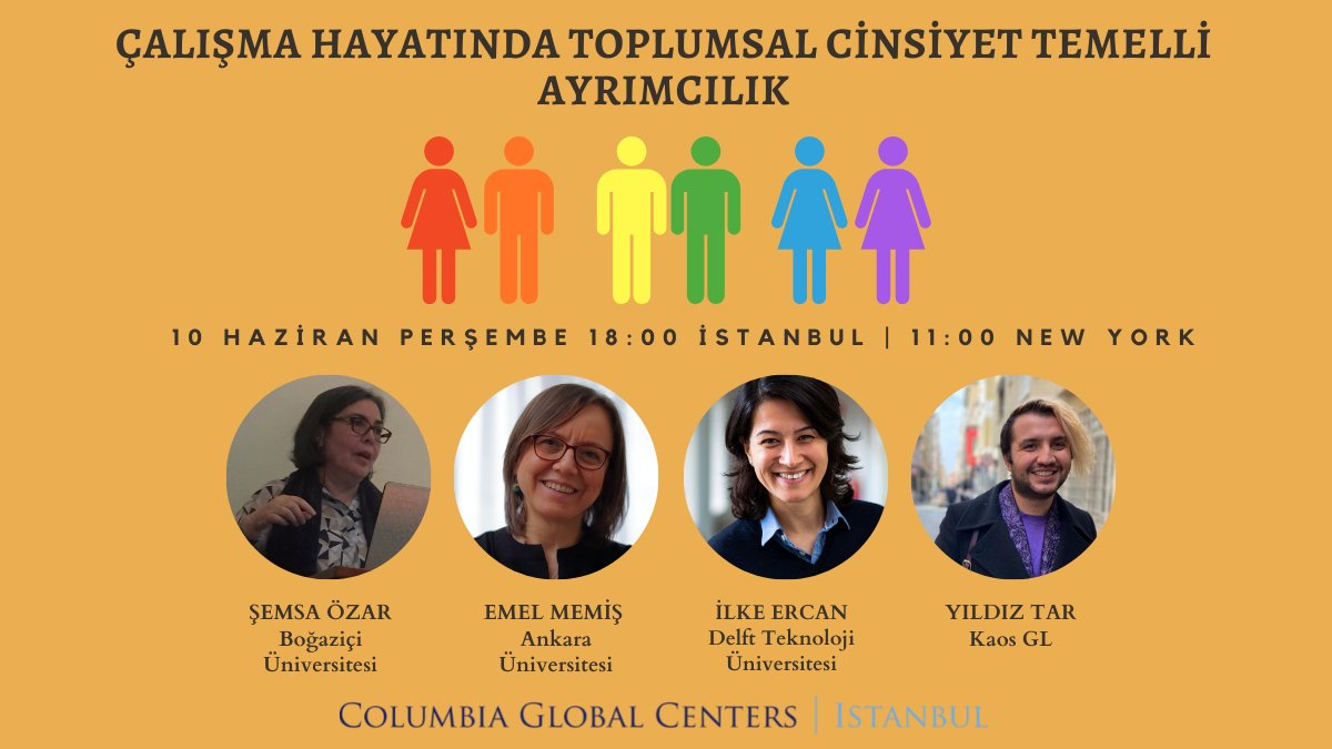 Columbia Global Centers İstanbul’dan “Çalışma Hayatında Toplumsal Temelli Ayrımcılık ve Çeşitlilik” konferansı | Kaos GL - LGBTİ+ Haber Portalı Haber