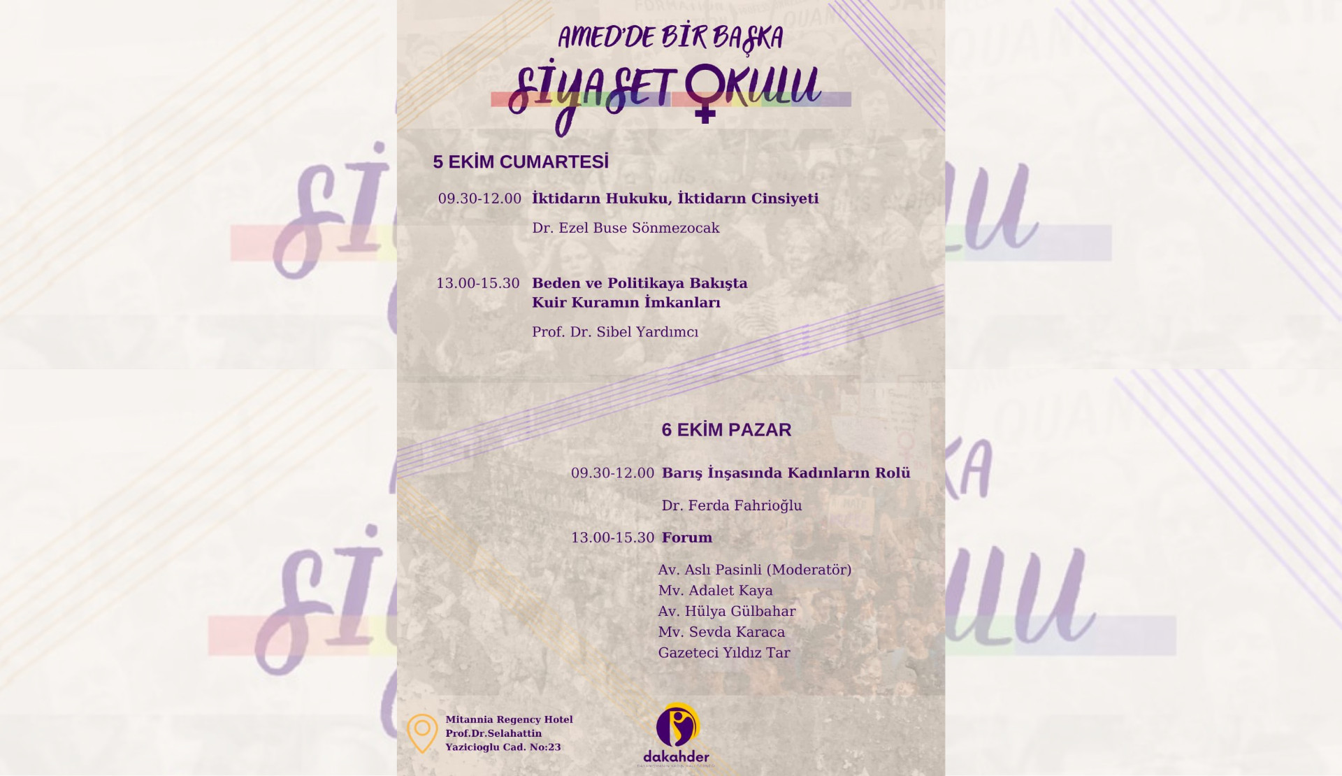 DAKAHDER’den “Amed’de Bir Başka Siyaset Okulu” | Kaos GL - LGBTİ+ Haber Portalı Haber