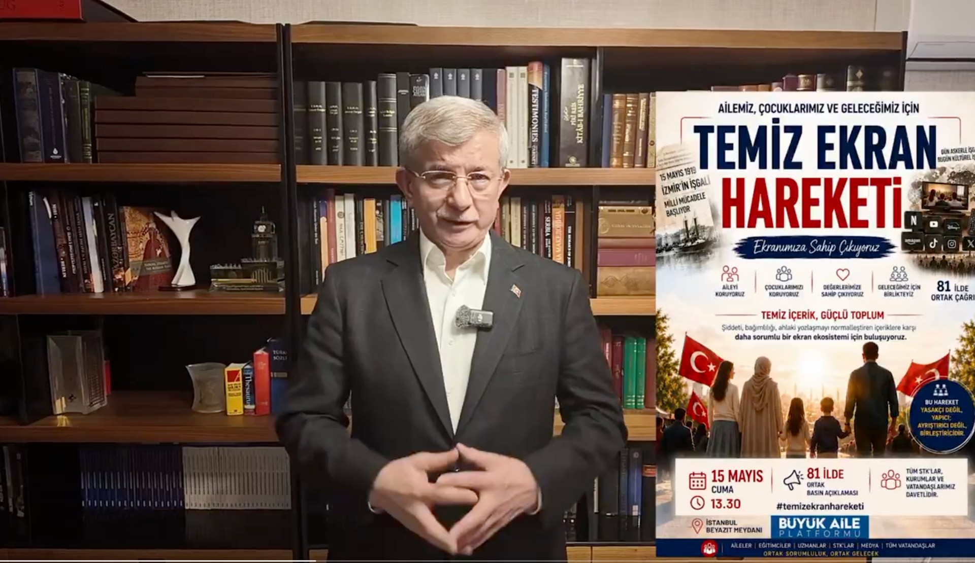Davutoğlu, LGBTİ+ düşmanı Büyük Aile Platformu’na destek verdi | Kaos GL - LGBTİ+ Haber Portalı