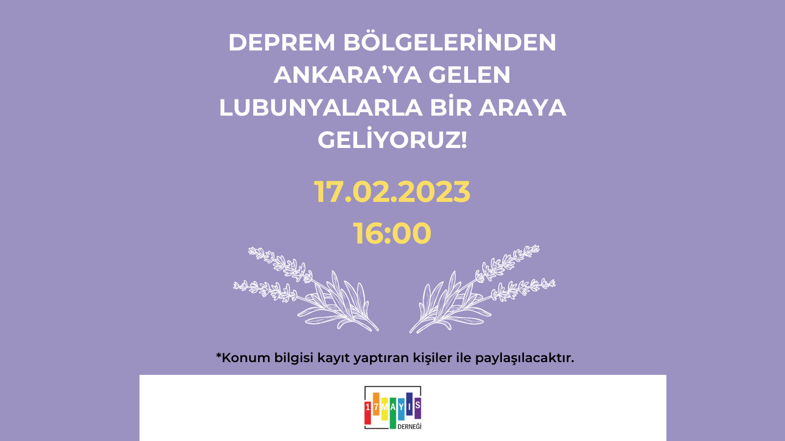 “Deprem bölgelerinden Ankara’ya gelen lubunyalarla bir araya geliyoruz!” | Kaos GL - LGBTİ+ Haber Portalı Haber