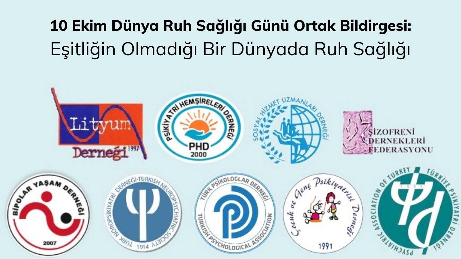 Dünya Ruh Sağlığı Günü’nde ortak bildirge: Eşitliğin olmadığı bir dünyada ruh sağlığı Kaos GL - LGBTİ+ Haber Portalı