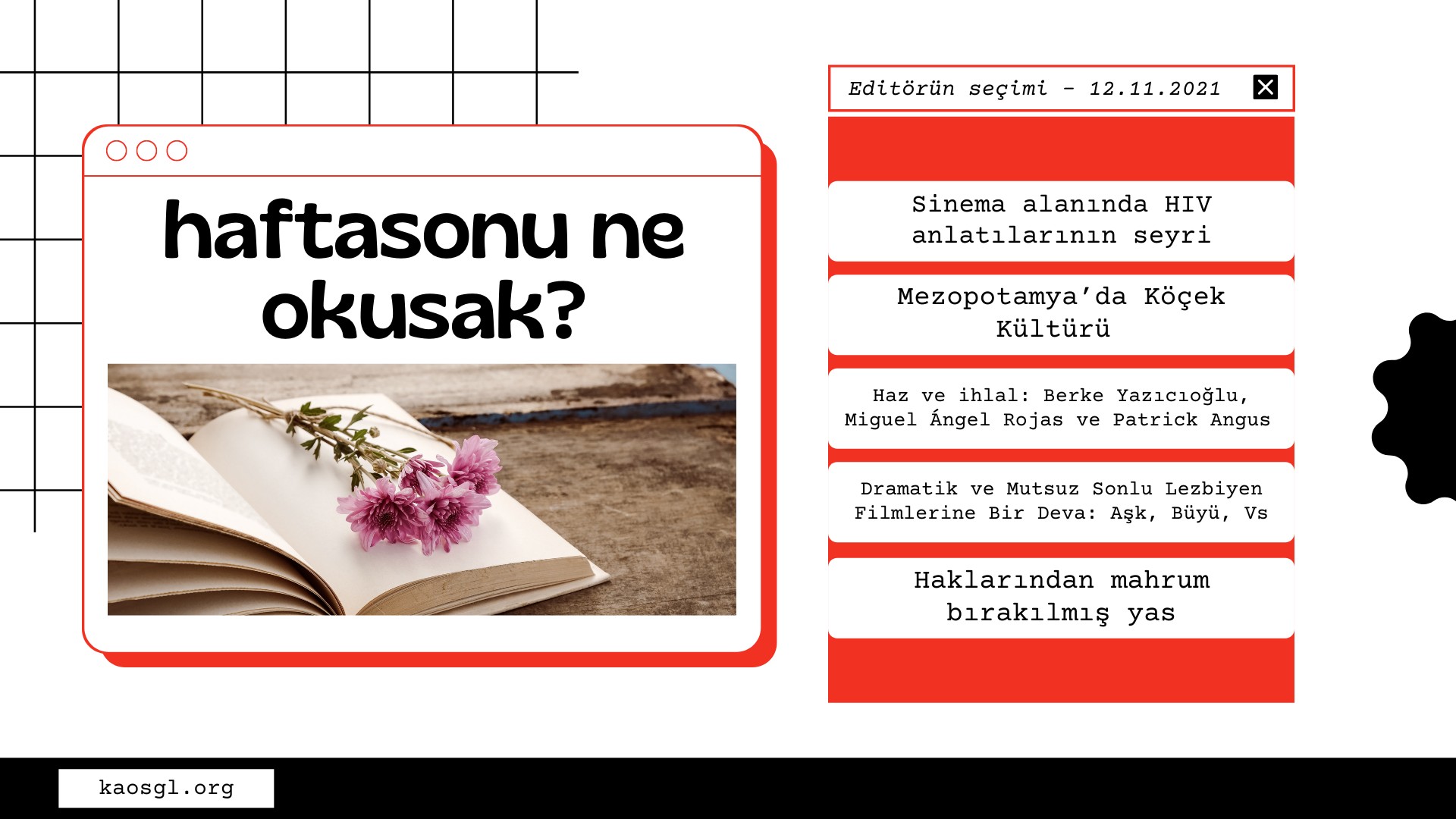 Editörün seçimi – 12 Kasım 2021 Kaos GL - LGBTİ+ Haber Portalı