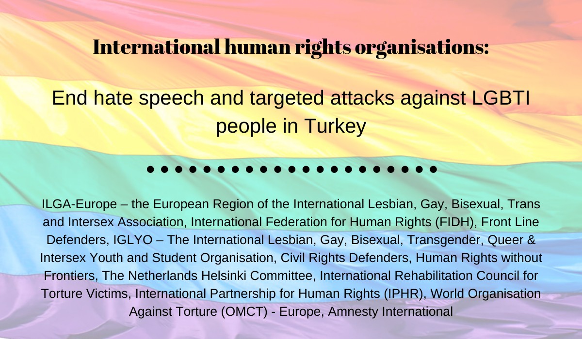 “End hate speech and targeted attacks against LGBTI people in Turkey” | Kaos GL - News Portal for LGBTI+ News