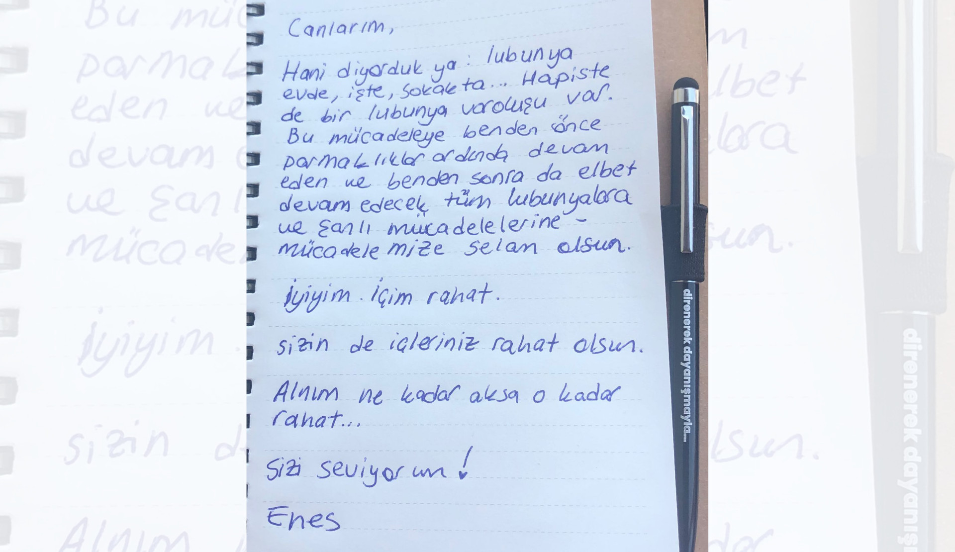 Enes’ten mesaj var: Alnım ne kadar aksa o kadar rahat… | Kaos GL - LGBTİ+ Haber Portalı Haber