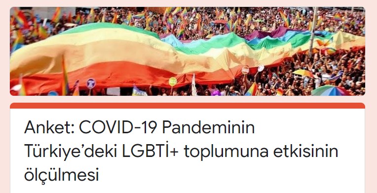 ERA’dan “COVID-19 Pandeminin Türkiye’deki LGBTİ+ Toplumuna Etkisi” anketi | Kaos GL - LGBTİ+ Haber Portalı Haber
