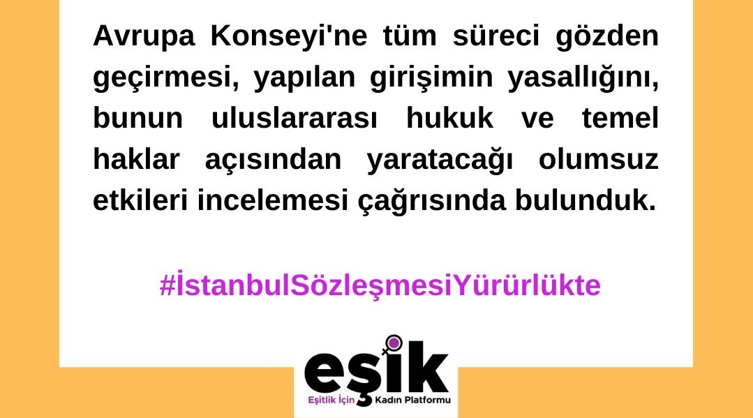 EŞİK Platformu, Avrupa Konseyi’ne çağrıda bulundu | Kaos GL - LGBTİ+ Haber Portalı Haber