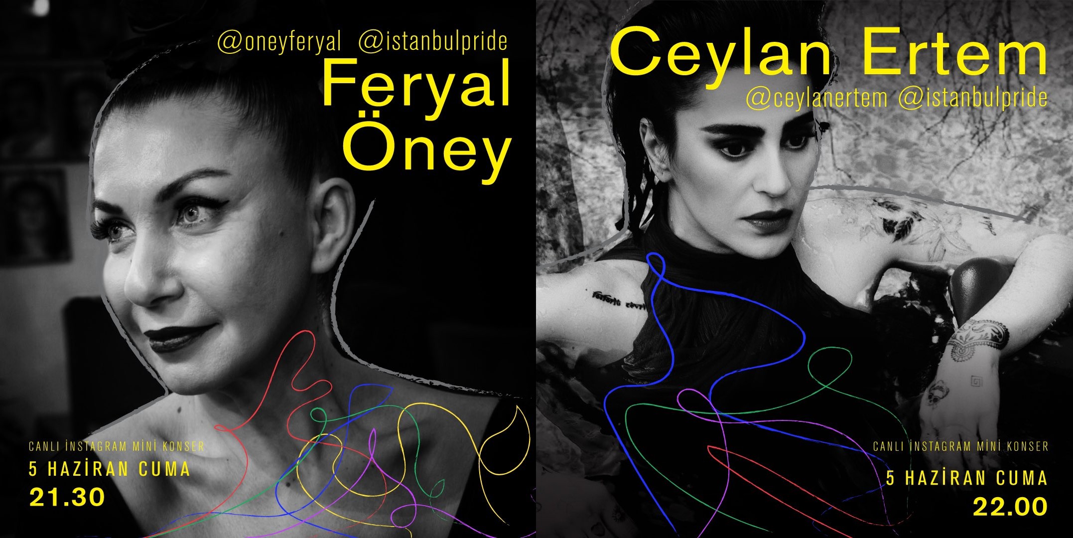 Feryal Öney ve Ceylan Ertem, Onur Haftası ısınma konserinde! Kaos GL - LGBTİ+ Haber Portalı