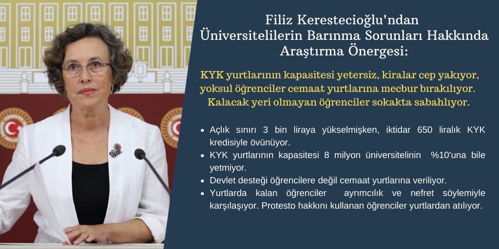 Filiz Kerestecioğlu’ndan #Barınamıyoruz araştırma önergesi Kaos GL - LGBTİ+ Haber Portalı