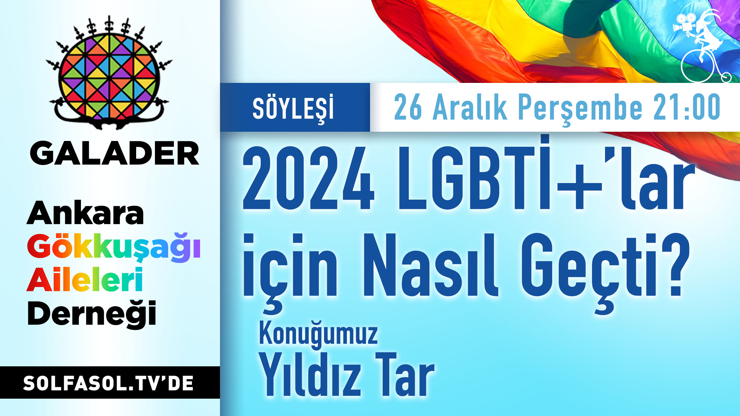 GALADER Anlatıyor’da bu akşam: 2024 LGBTİ+’lar için nasıl geçti? | Kaos GL - LGBTİ+ Haber Portalı Haber