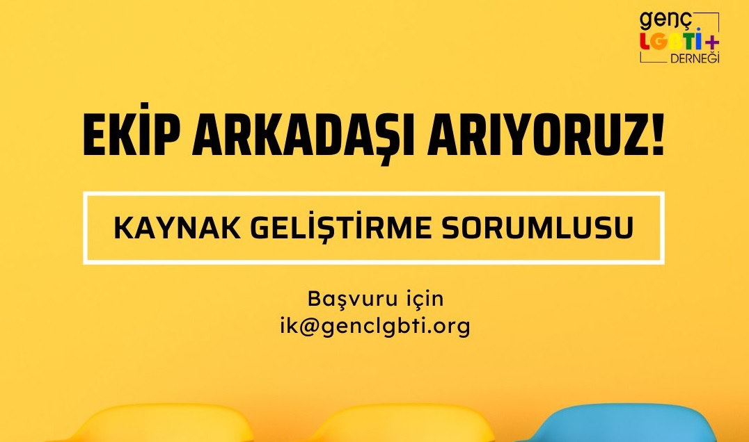 Genç LGBTİ+’dan iş ilanı: Kaynak Geliştirme Sorumlusu Kaos GL - LGBTİ+ Haber Portalı