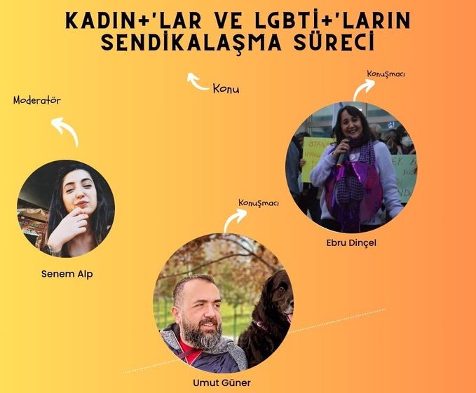 Genç LGBTİ+ Derneği, “Kadın+'lar ve LGBTİ+'ların Sendikalaşma Süreci” paneline davet ediyor! Kaos GL - LGBTİ+ Haber Portalı