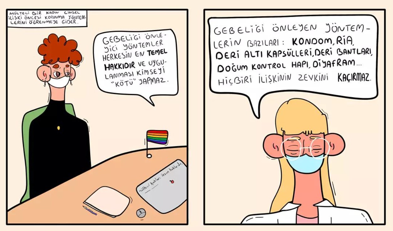 Gençlerin cinsel sağlık ve üreme sağlığına erişebildiği bir dünyadan illüstrasyonlar | Kaos GL - LGBTİ+ Haber Portalı Haber
