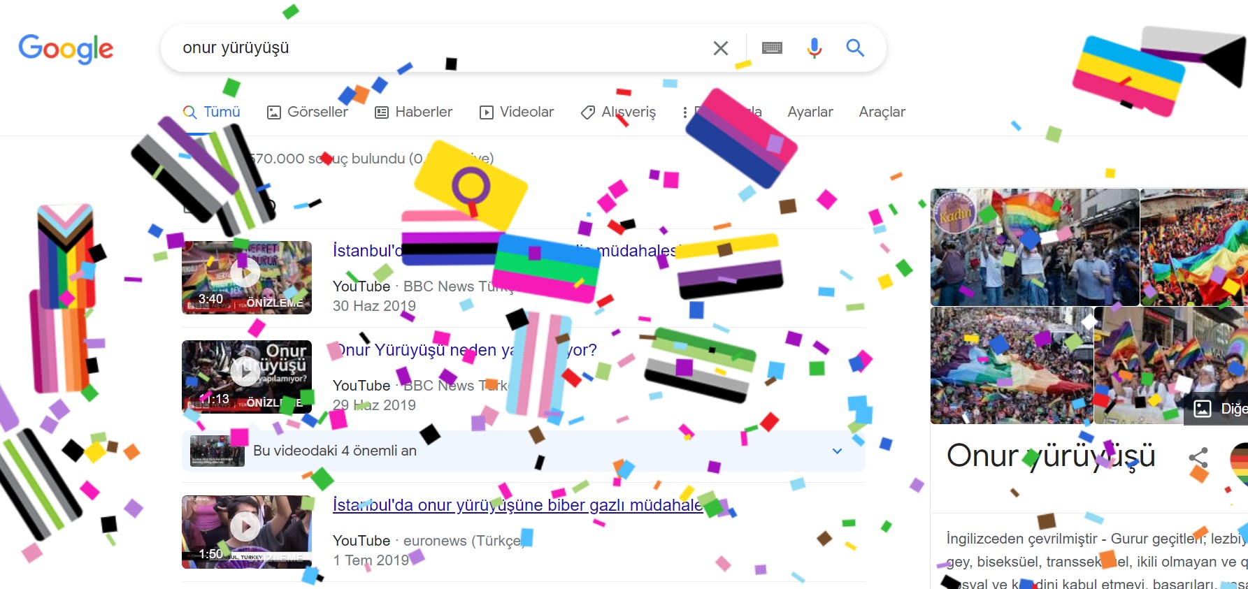 Google’dan Onur Ayı şanlaması | Kaos GL - LGBTİ+ Haber Portalı Haber