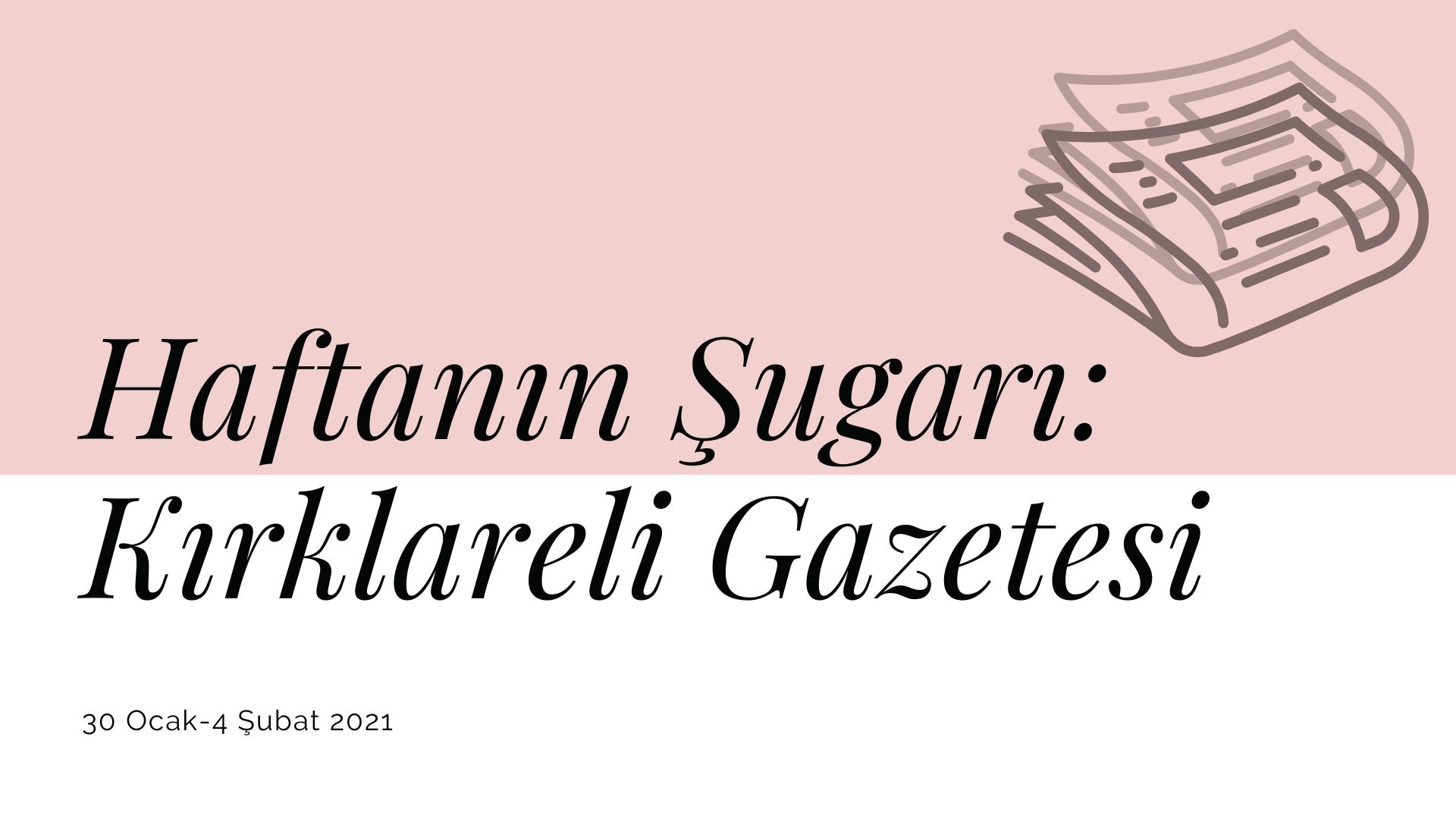 Haftanın şugarı: Kırklareli Gazetesi | Kaos GL - LGBTİ+ Haber Portalı