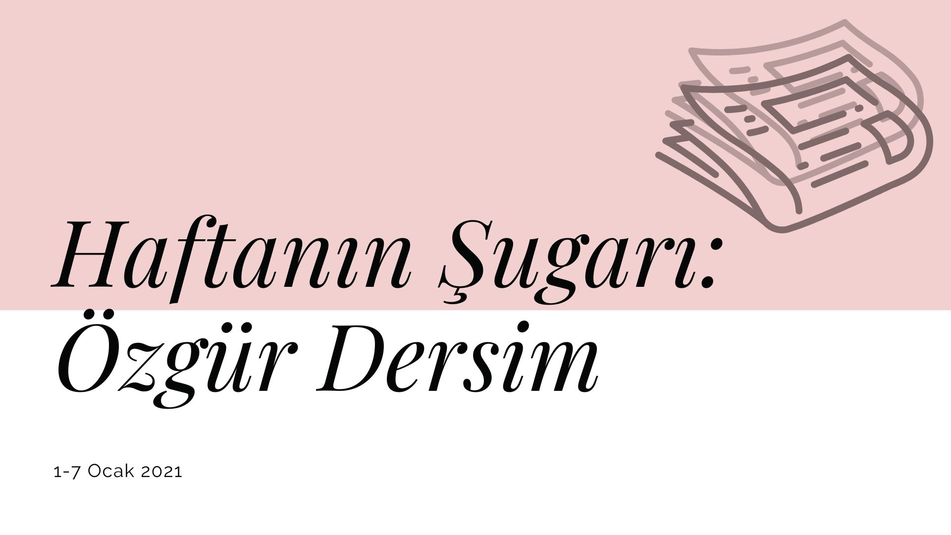 Haftanın şugarı: Özgür Dersim Kaos GL - LGBTİ+ Haber Portalı