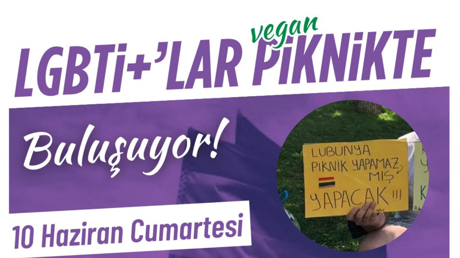 HDK LGBTİ+ Meclisi, vegan piknik düzenliyor | Kaos GL - LGBTİ+ Haber Portalı Haber