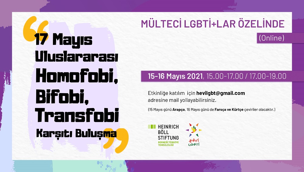 HEVİ, 17 Mayıs’ta mülteci LGBTİ+’lar özelinde buluşmaya çağırıyor | Kaos GL - LGBTİ+ Haber Portalı Haber