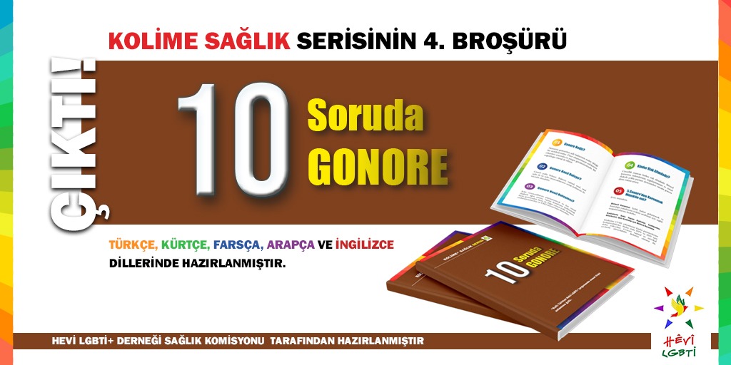 HEVİ’den beş dilli broşür: 10 Soruda Gonore | Kaos GL - LGBTİ+ Haber Portalı Haber