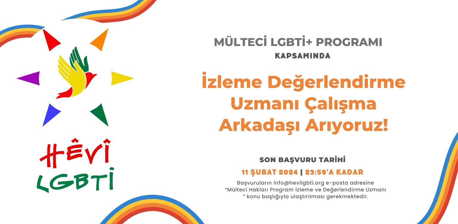 HEVİ’den iş ilanı: İzleme Değerlendirme Uzmanı Kaos GL - LGBTİ+ Haber Portalı