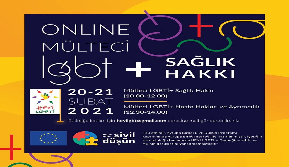 Hevi LGBTİ+, mülteci LGBTİ+’ların sağlık hakkını konuşacak | Kaos GL - LGBTİ+ Haber Portalı Haber