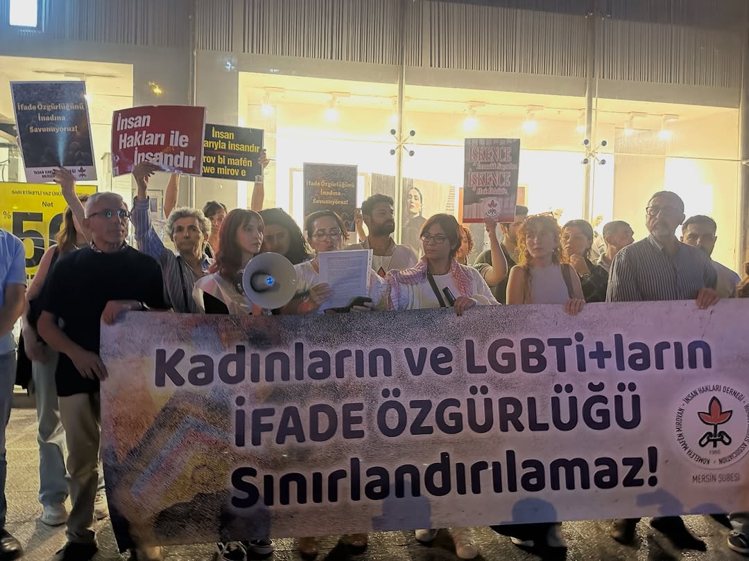 İHD Mersin Şubesi, yargı paketi eylemindeki polis şiddetine tepki gösterdi: "Polis şiddeti etkin bir biçimde soruşturulsun!" Kaos GL - LGBTİ+ Haber Portalı