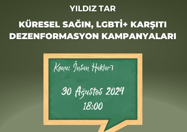 İHO’dan seminer: “Küresel Sağın LGBTİ+ Karşıtı Dezenformasyon Kampanyaları” Kaos GL - LGBTİ+ Haber Portalı
