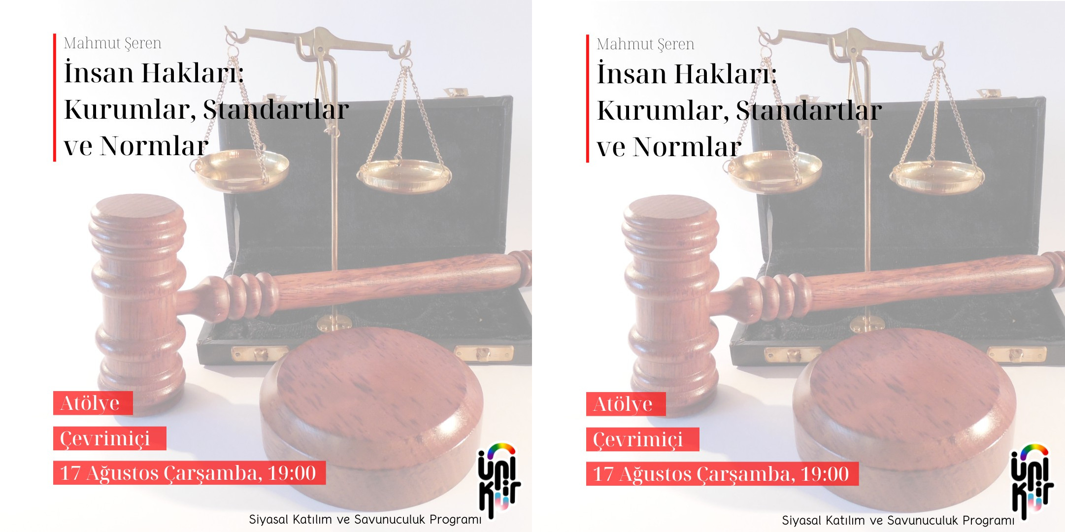 “İnsan Hakları: Kurumlar, Standartlar ve Normlar” katılımcılarını bekliyor | Kaos GL - LGBTİ+ Haber Portalı Haber