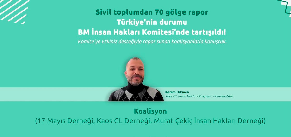 “İnsan haklarındaki savunuculuk çok uzun soluklu bir mücadele” Kaos GL - LGBTİ+ Haber Portalı